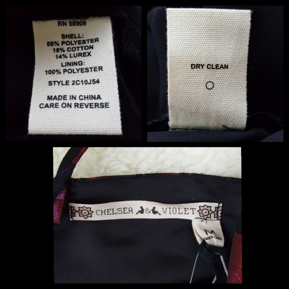 Chelsea & Violet Metallic Sheen Party Dress Sz Med - Picture 8 of 8